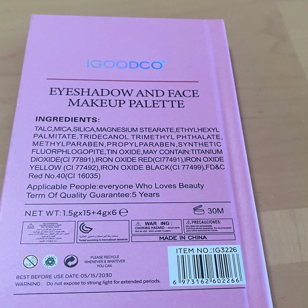 Rose D Love Eyeshadow Palette - Pink